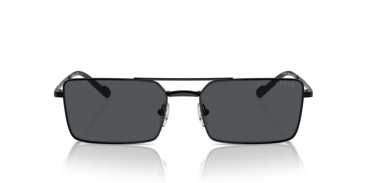 Vogue Mens Rectangle Full Rim Sunglasses 0VO4309S - Black