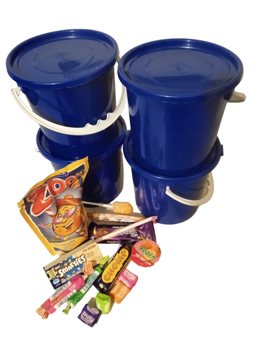 Ready Packed Party Buckets - Set of 4 - Blue