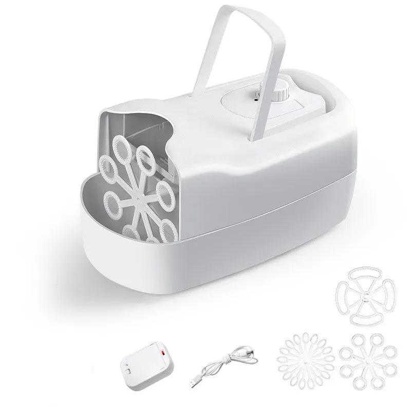 Stage Entertainment Electric Suitcase Bubble Machine - White