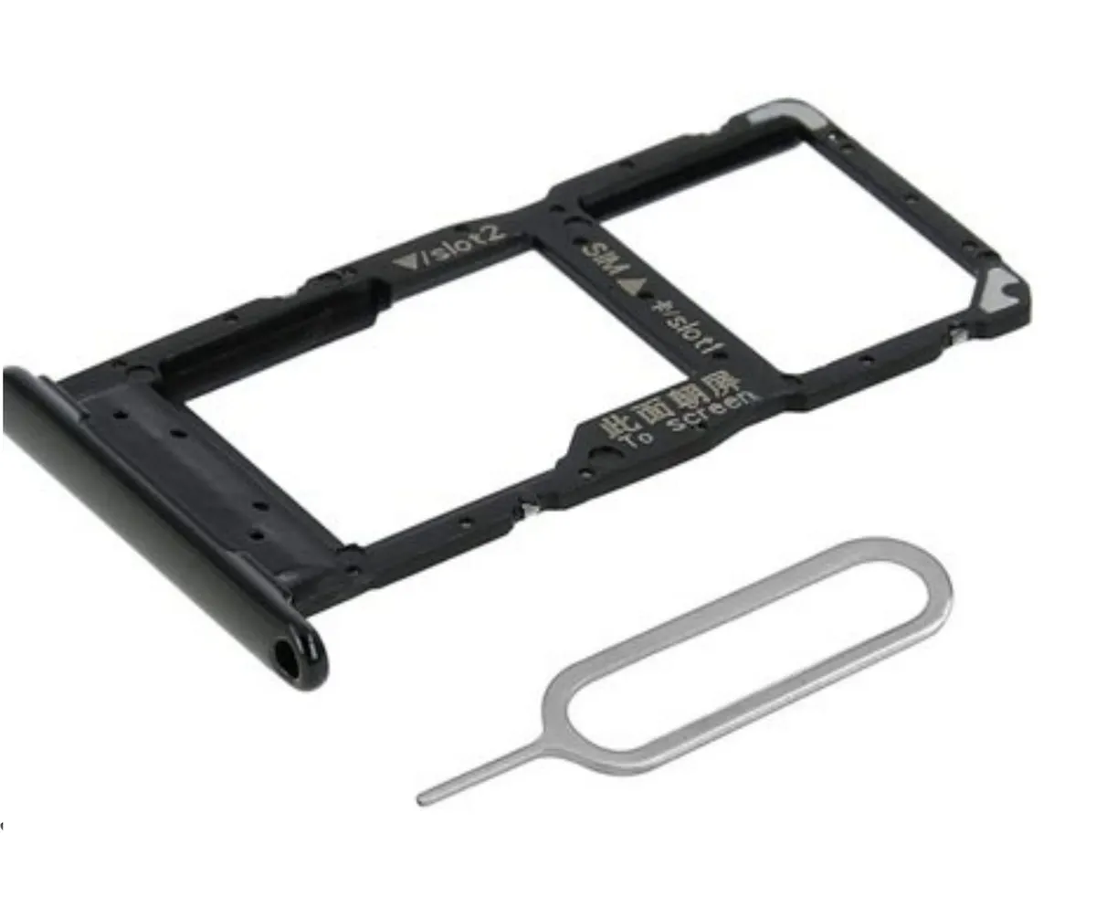 Replacement Sim Tray for Huawei P Smart 2019 - Black