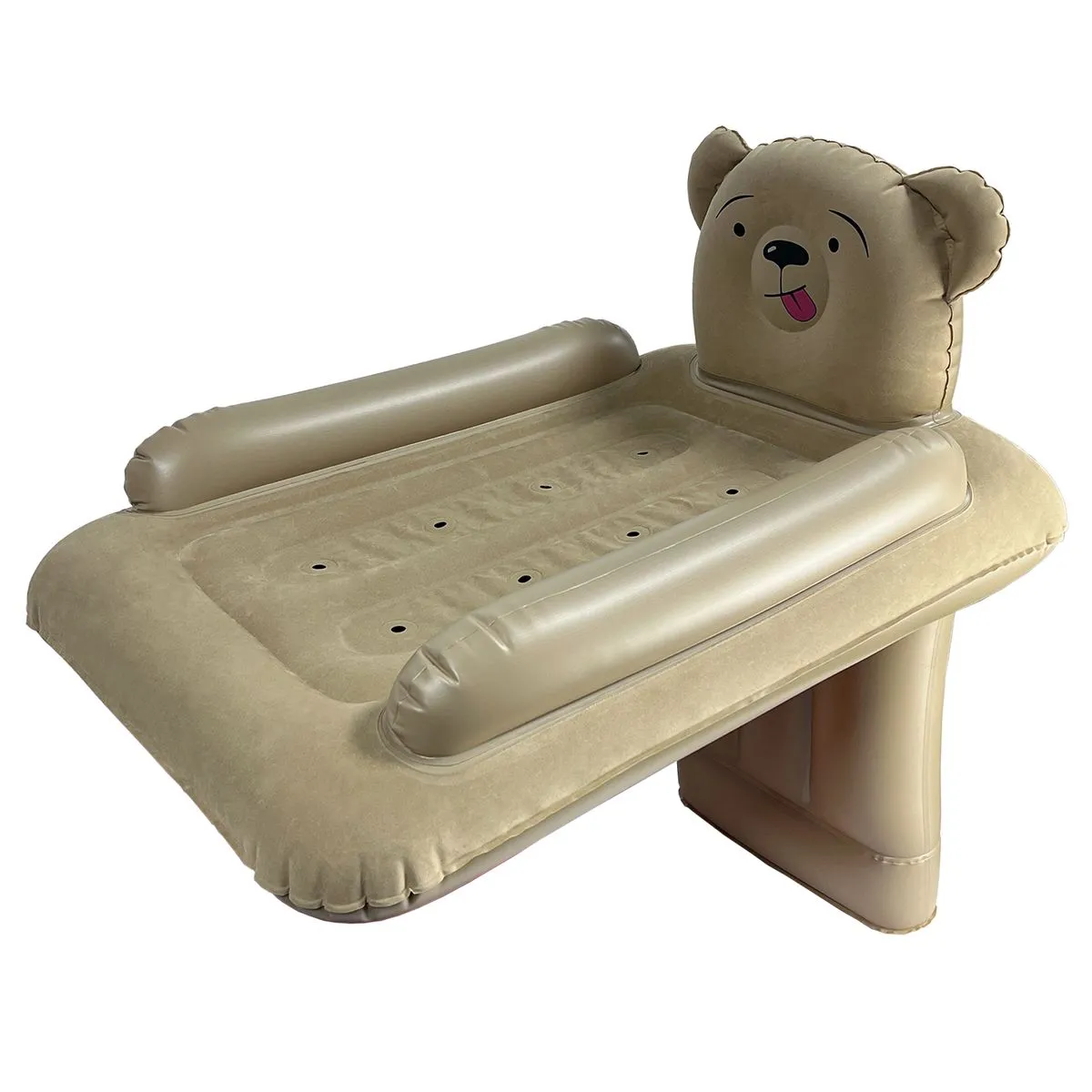 Inflatable Baby Mattress for Car and Airplane Travel with Safety Strap