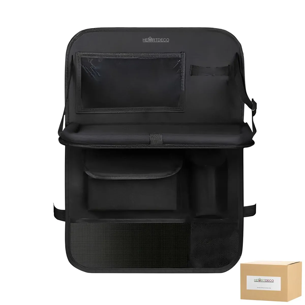 Heartdeco Multi-Function Car Seat Back Organizer with Storage & Tray