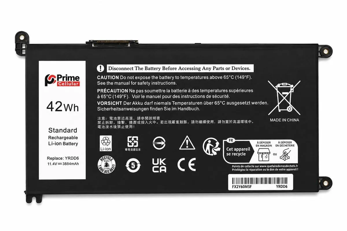 PRIME Replacement Laptop Battery Compatible With Dell YRDD6 5480/5488