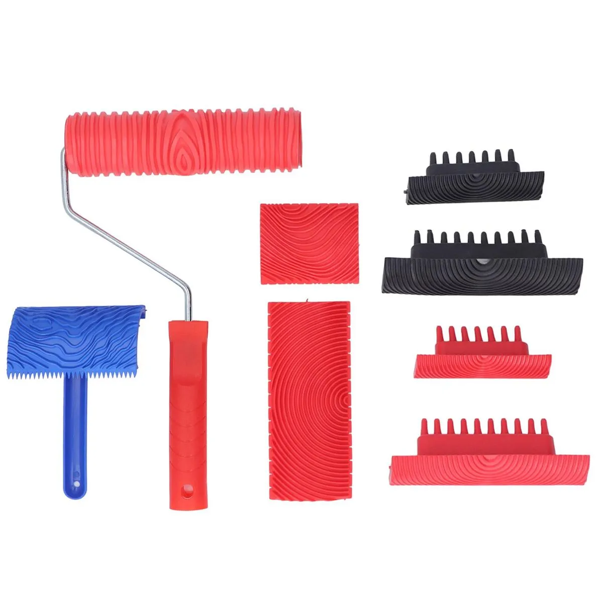 Rubber Wood Grain Roller for DIY Wall & Floor Texture Tool
