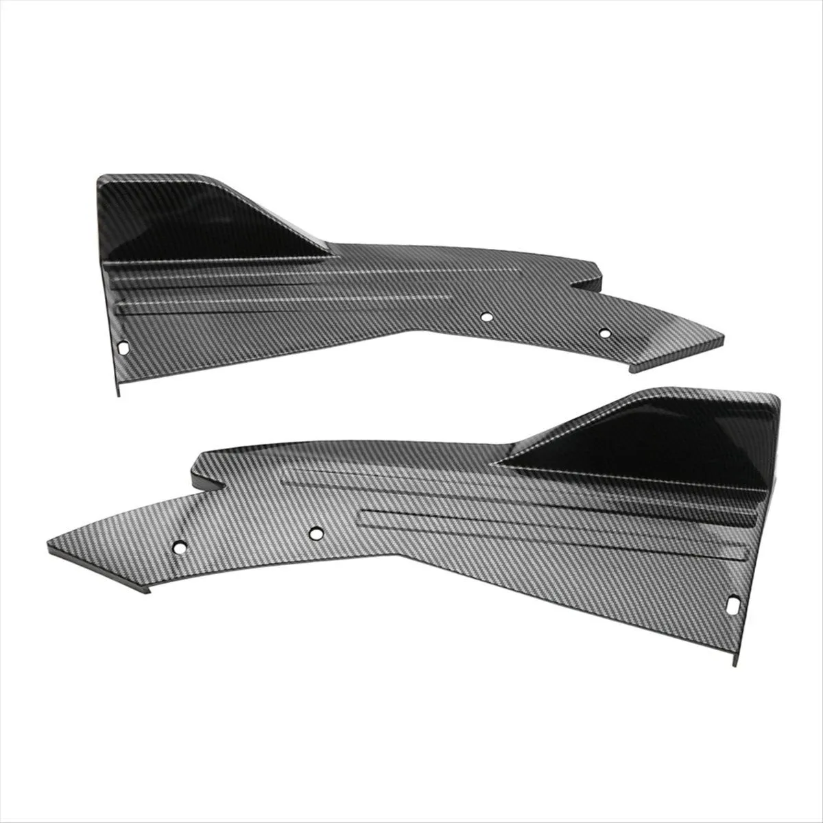 48Cm Rear Bumper Protector Canards Splitter Side Compatible with Universal