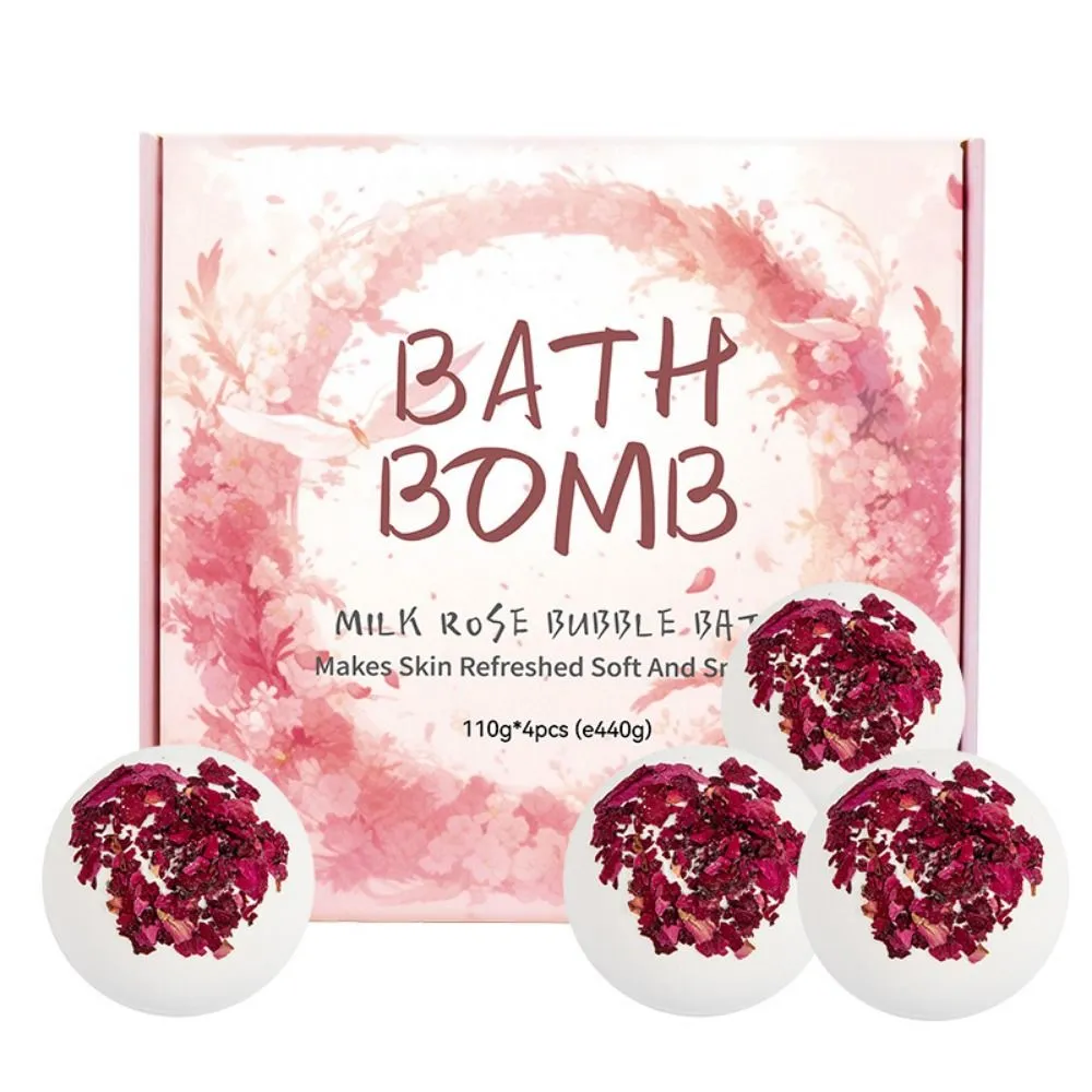 4-Pack Milk Bath Bombs 120g Each One Is All You Need For A Bath