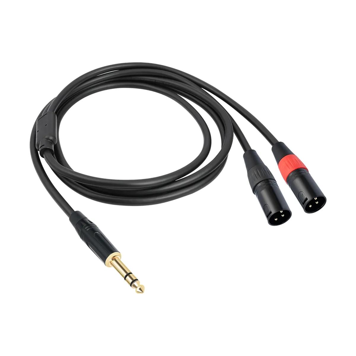Jack 6.35mm 1/4 TRS Stereo to Dual XLR Male Audio Cable 200cm