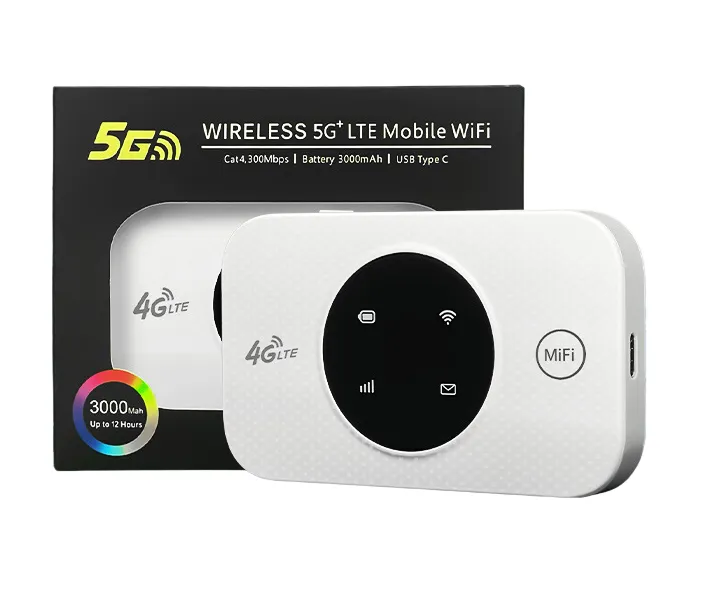 4G Portable Wi-Fi Hotspot with LED Indicator - MiFi (SIM Card Compatible