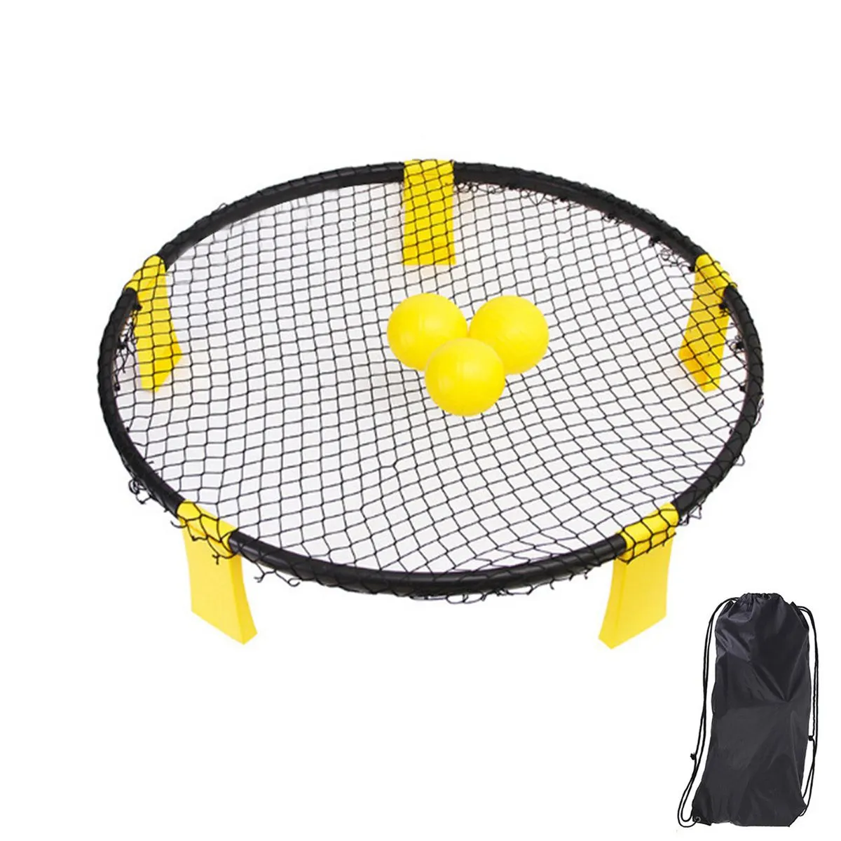 Foldable Bounce Ball Game Slam Ball Game Set with 3 Balls