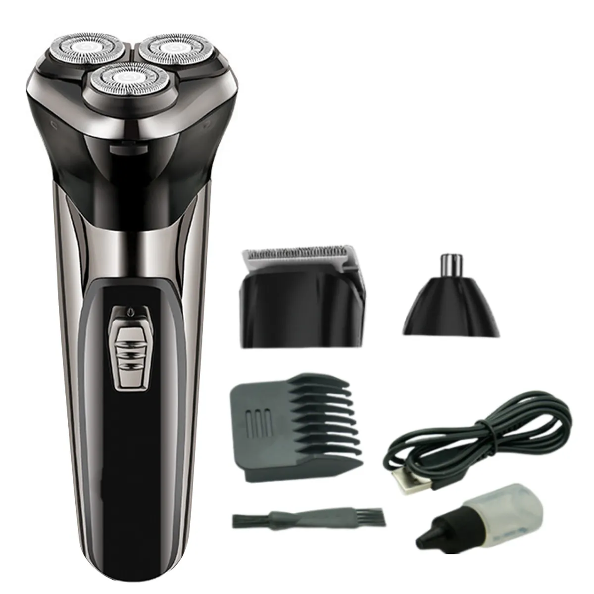 3-in-1 Men's Electric Shavers USB Rechargeable Trimmer Travel Portable