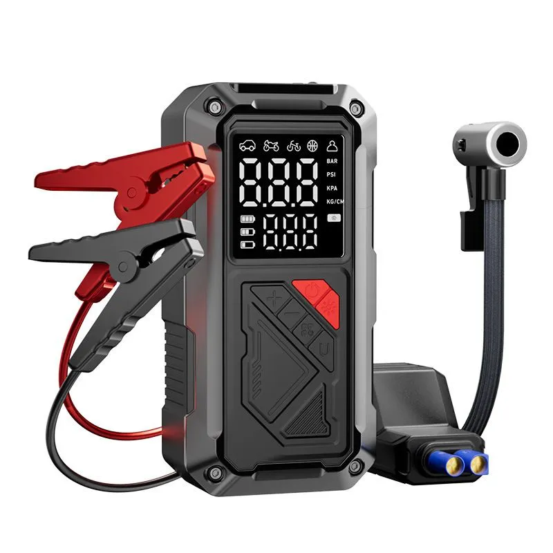 2in1 Jump Starter with Air Compressor 6000mAh with Short-Circuit Protection
