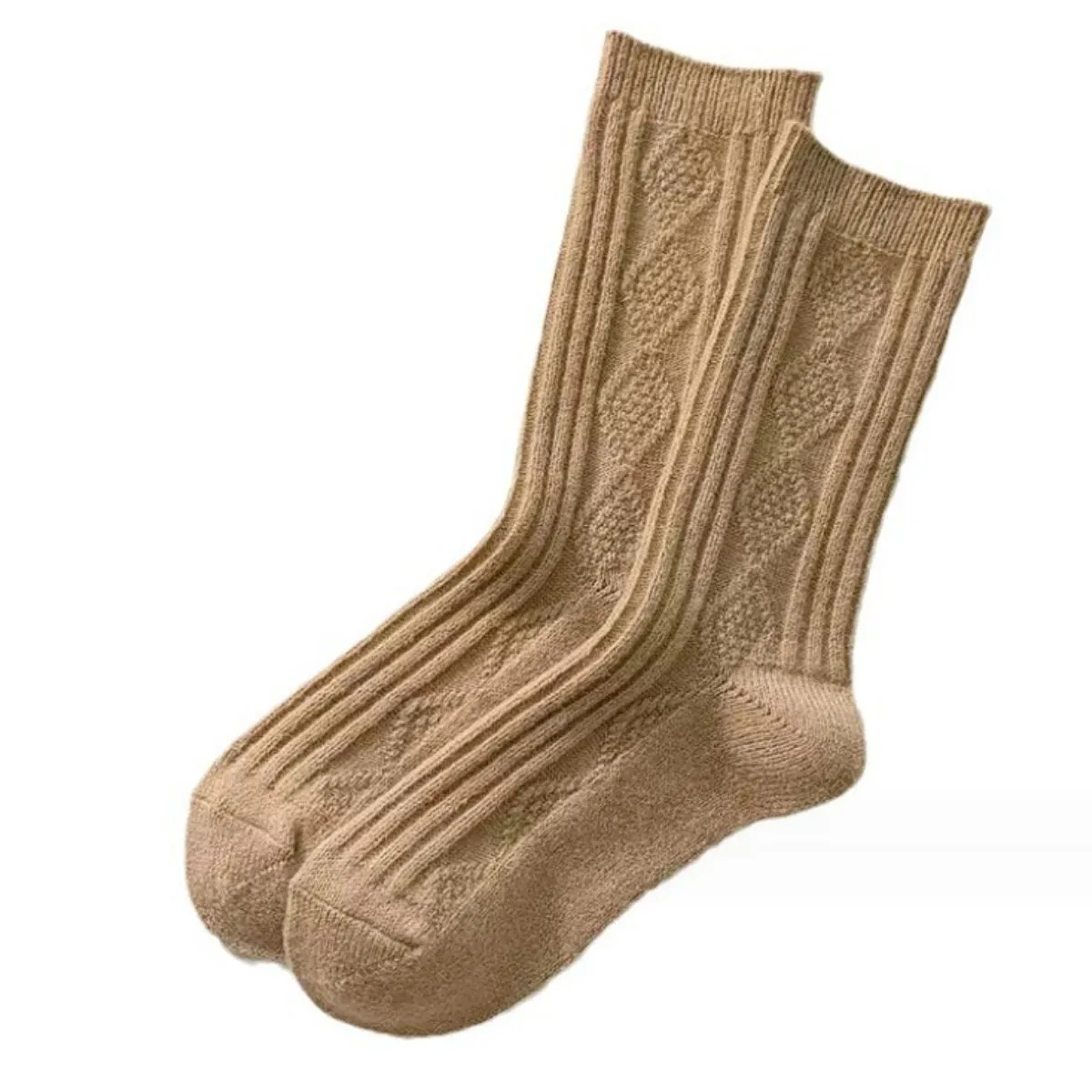 Socks, thermal winter women's pack of1, black white solid color