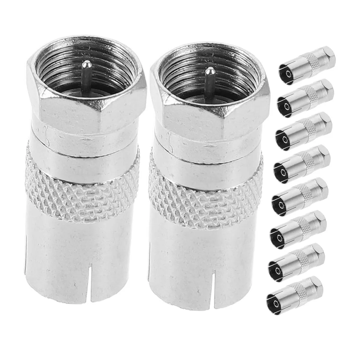 Male to Female Coaxial Connector Adapter Kit For Satellite TV & Digital