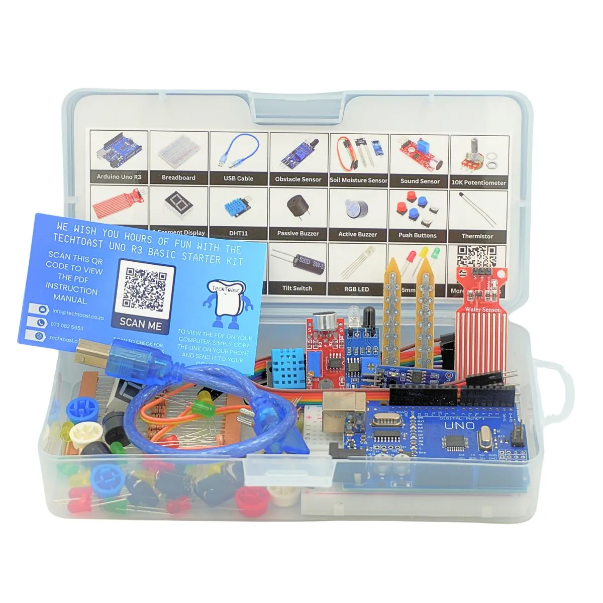 TechToast Arduino Starter Kit - 35 Components - STEM Projects for Beginners