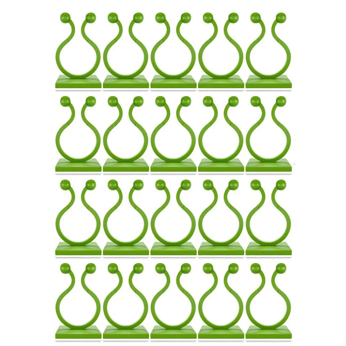 20pcs Plant Climbing Wall Fixture Clips, Plant Vine Wall Clips Plant Hook - Green