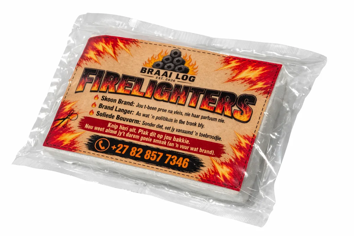 BraaiLog Firelighters - The "Thank-You-Later" Flame