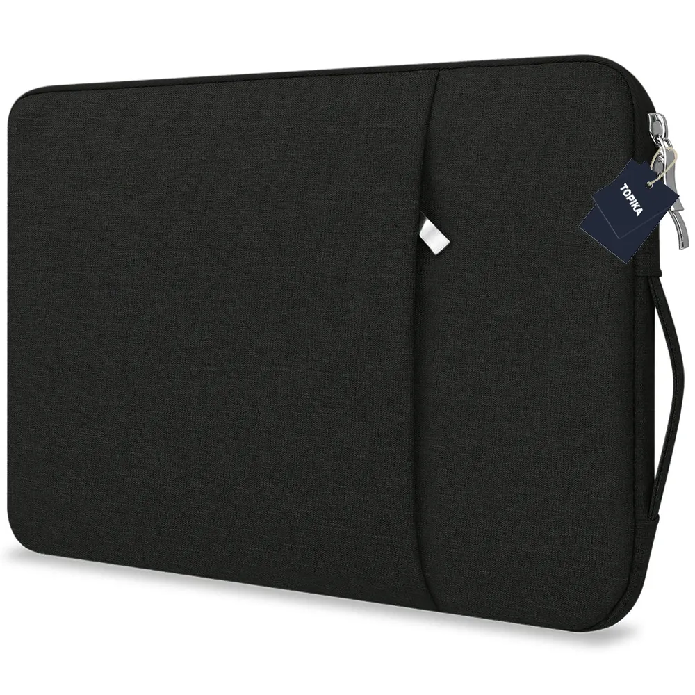 Topika- Laptop Sleeve,15.6in Laptop Case & Computer Sleeve Bags with Pocket - Black