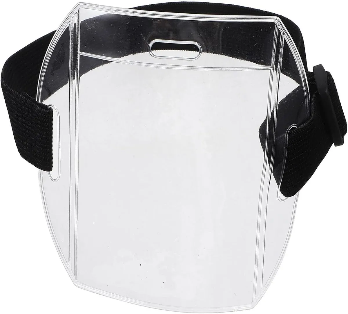 2 Pieces Elastic Armband Id Badge Holder with Protective Cover Adjustable