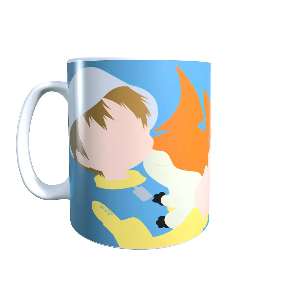 TK & Patamon Older - Digimon Themed Coffee Mug