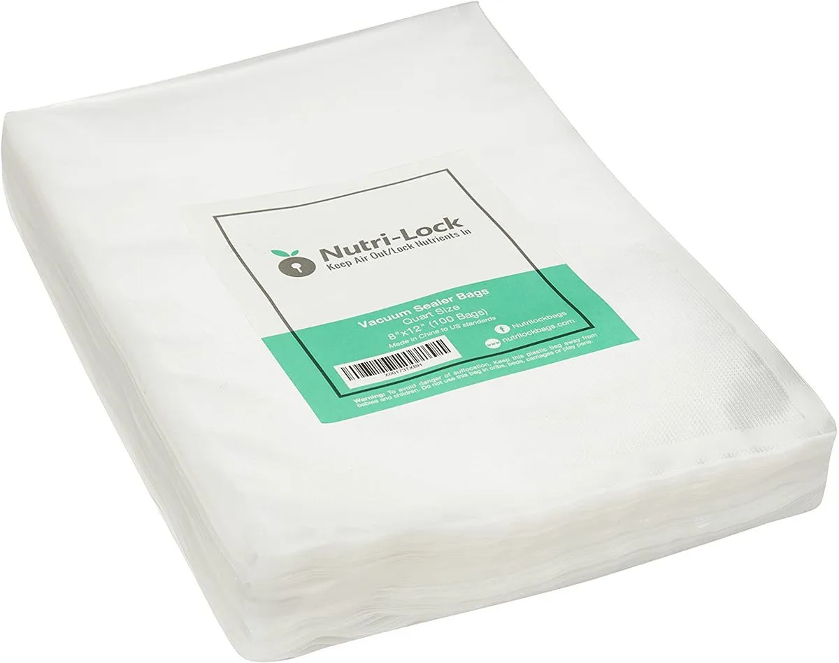 Vacuum Sealer Bags 70 Micron (110 x 185mm) Pack of 100