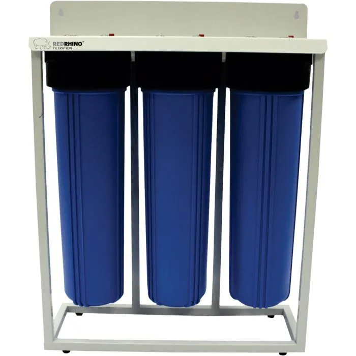Blue 20 Inch Whole House Filtration Unit HWF-20B3-N