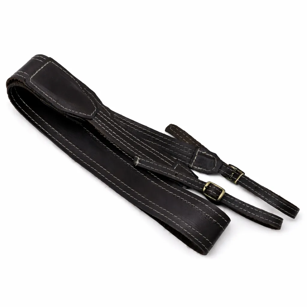 Genuine Leather Camera Strap - Onyx