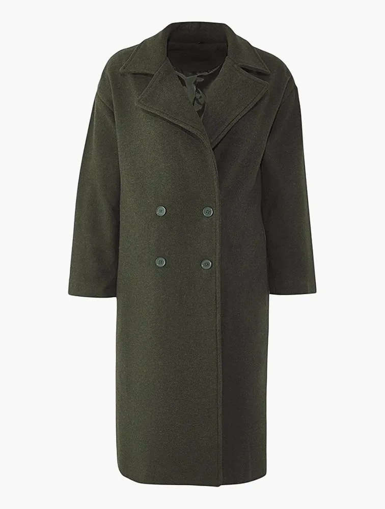 Oversized Double Breasted Coat