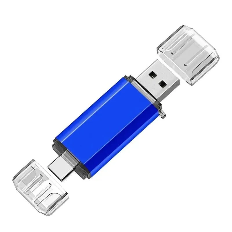 64GB 2-in-1 Type-C OTG USB Flash Drive Compatible with Android - Blue