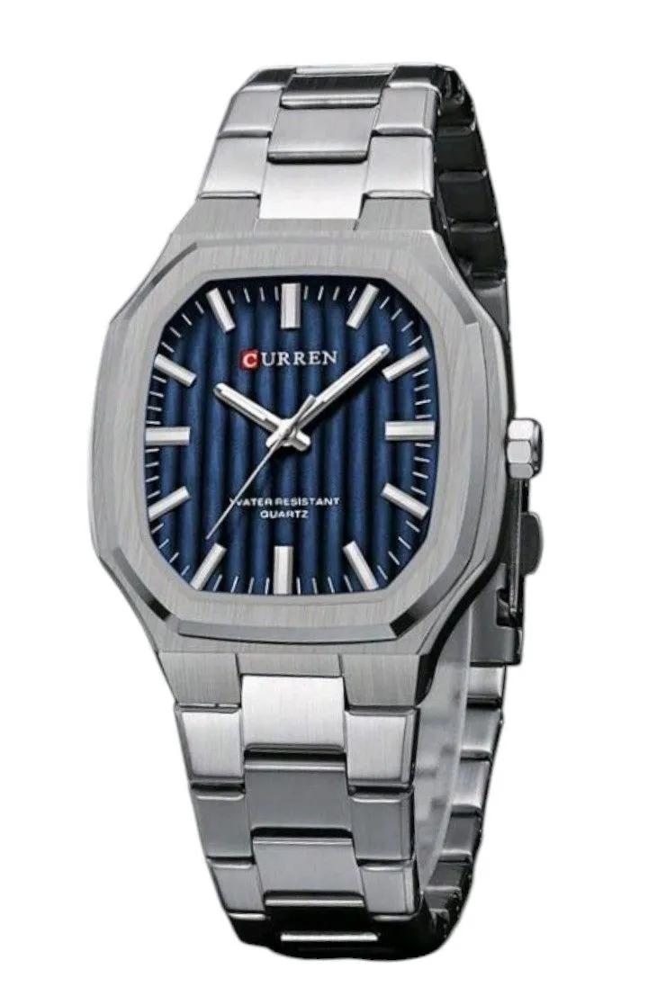 Curren Men's Royal Blue Stainless Steel Watch
