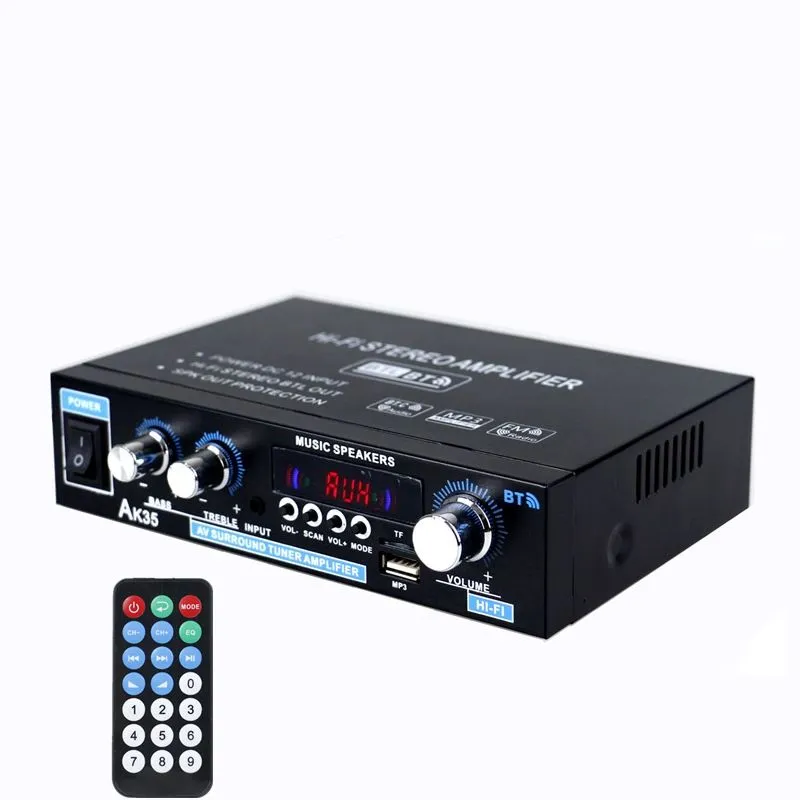 Home Audio Amplifier AK-35 HiFi Bluetooth 5.0 Mini Stereo Power Receiver