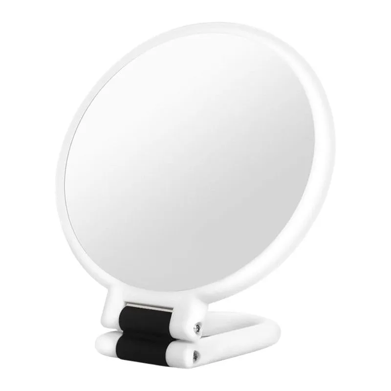 Magnifying Dual-Sided Folding Makeup Mirror (15x Magnefication) - White