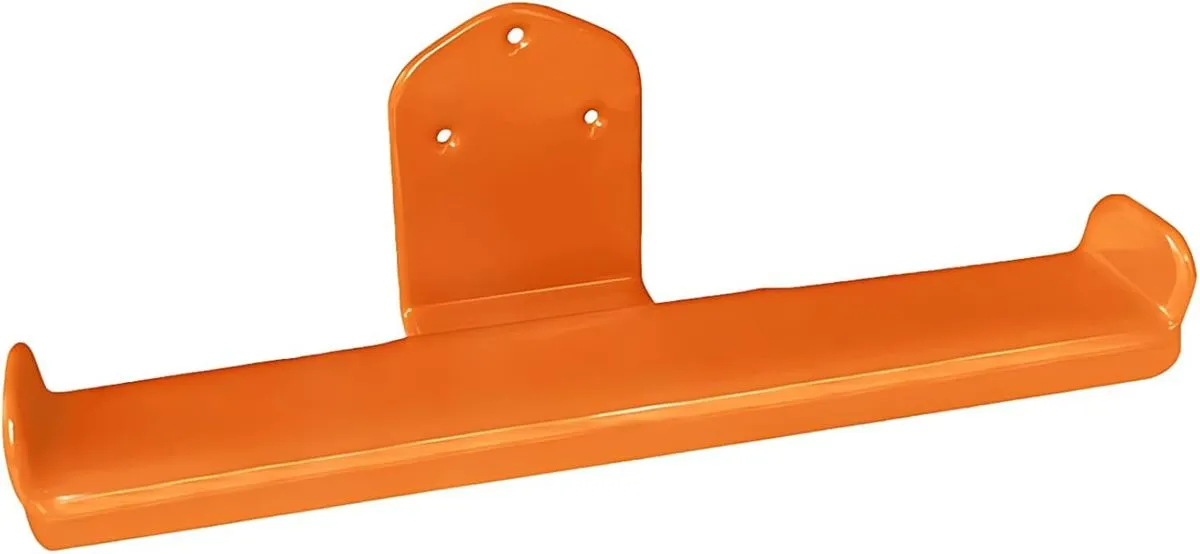 Leaf Blower Hanger Wall Mount Orange 11.5 in Garage Storage Holds