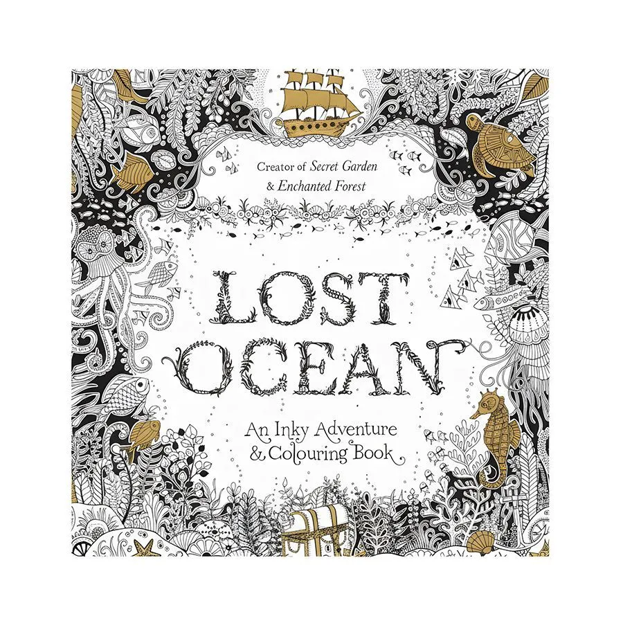 Lost Ocean: Inky Adventure Colouring Book for All Ages