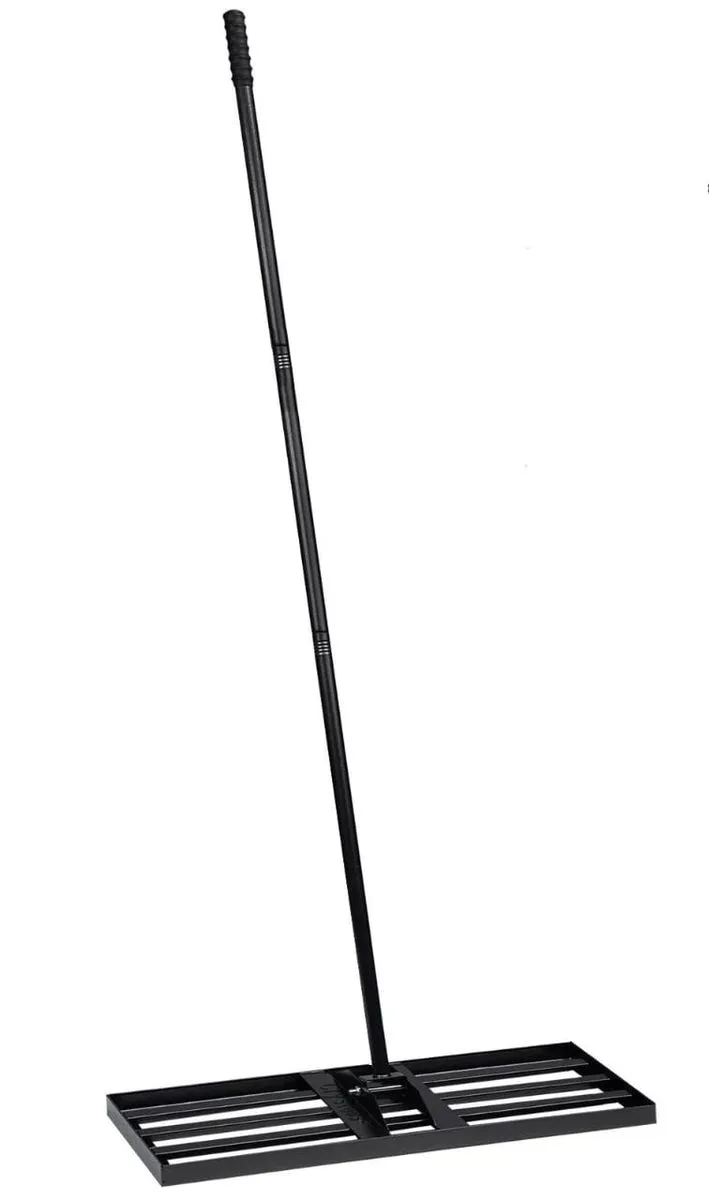 Garden Lawn Leveling Rake with Stainless Steel Pole