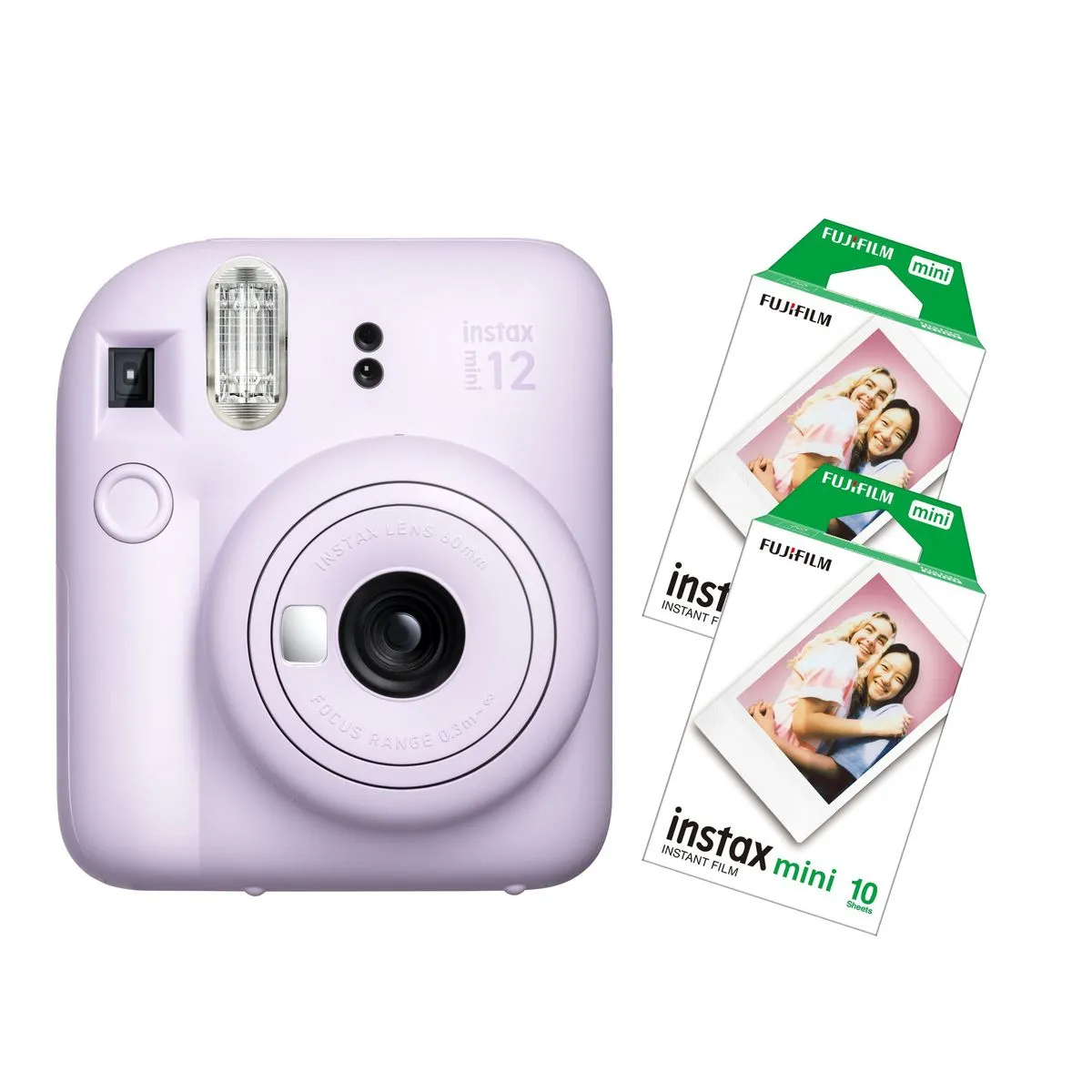 Fujifilm Instax Mini 12 Camera + 2 Films - Lilac Purple