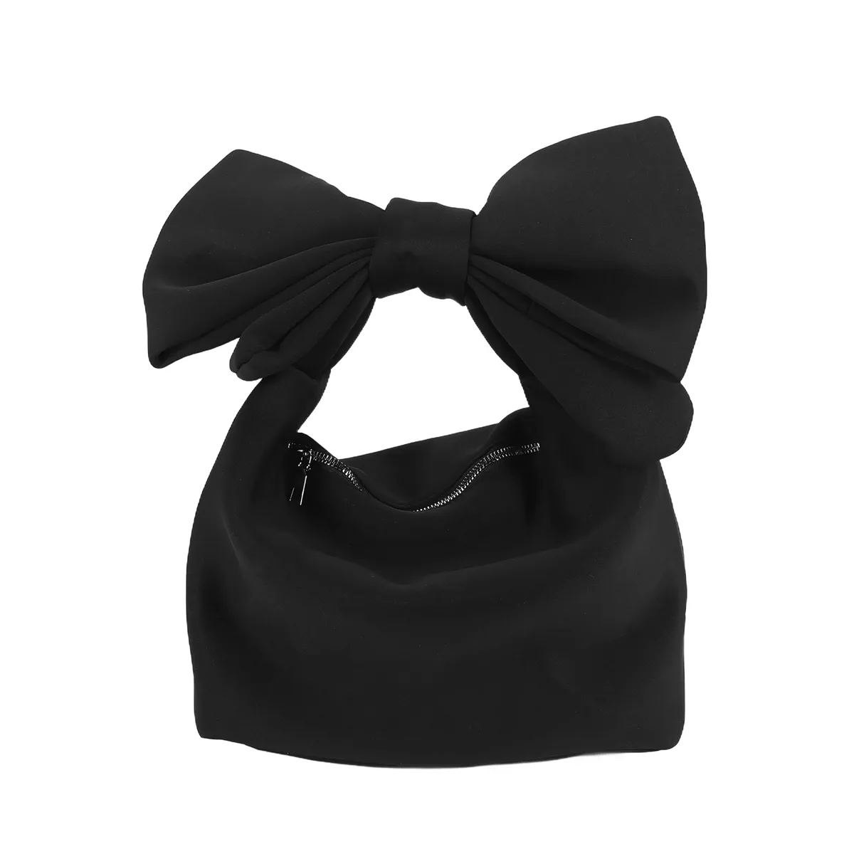 Women Handbags Bowknot Clutches Bag Handbag Shoulder Bag(Black)