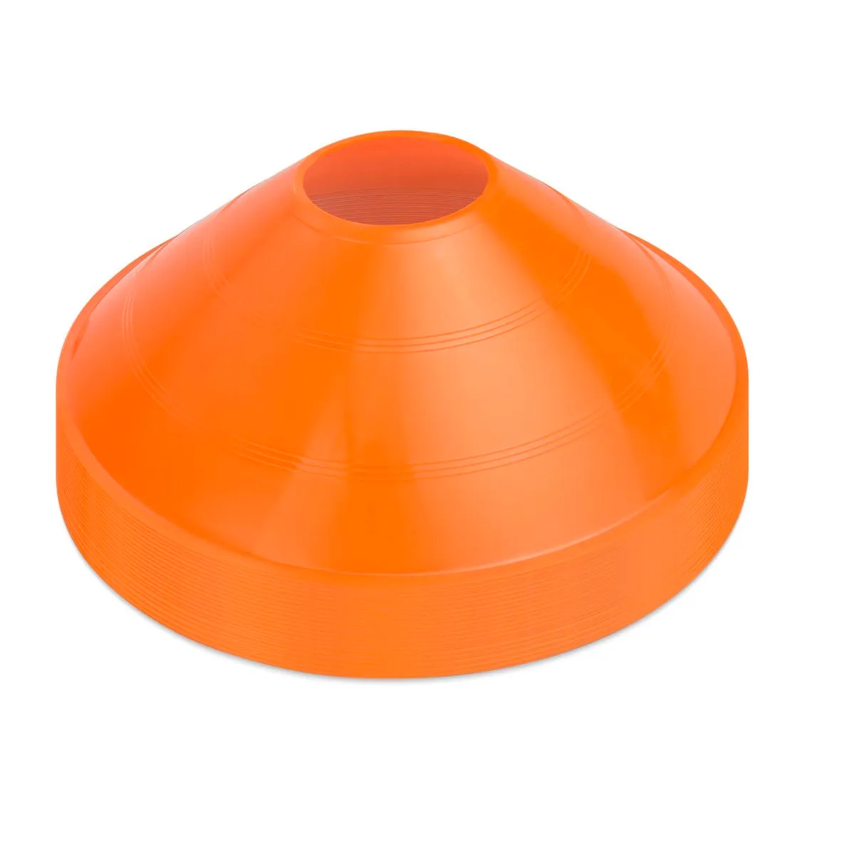 Disc Cones 20 Pack with Tote, 7.75" Flat Markers for Agility Training