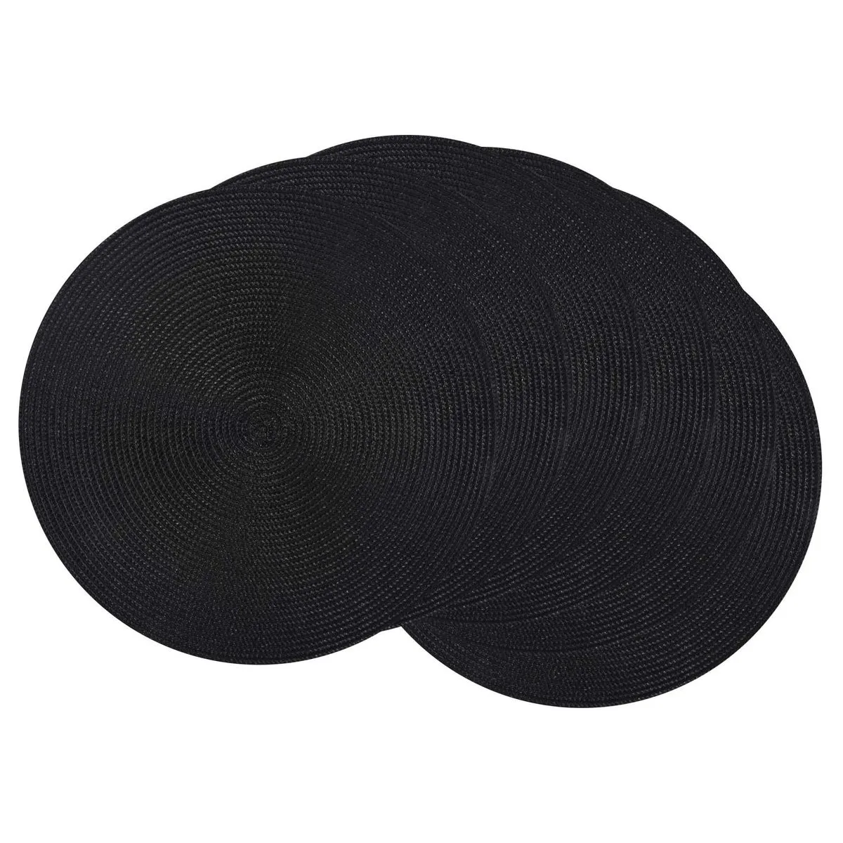 Round Braided Placemats Table Mats for Dining Tables- Set of 6