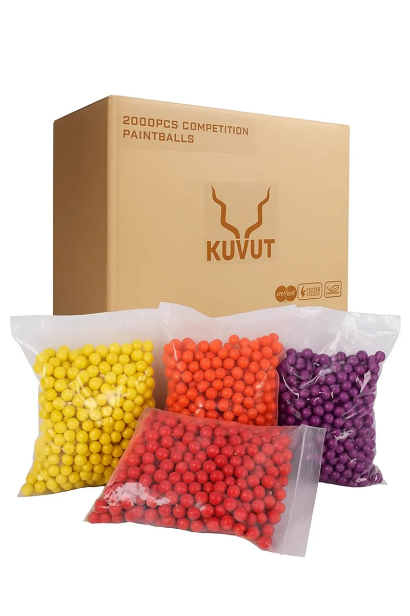 Kuvut Competition Paintballs 0.68cal - 2000 Rounds