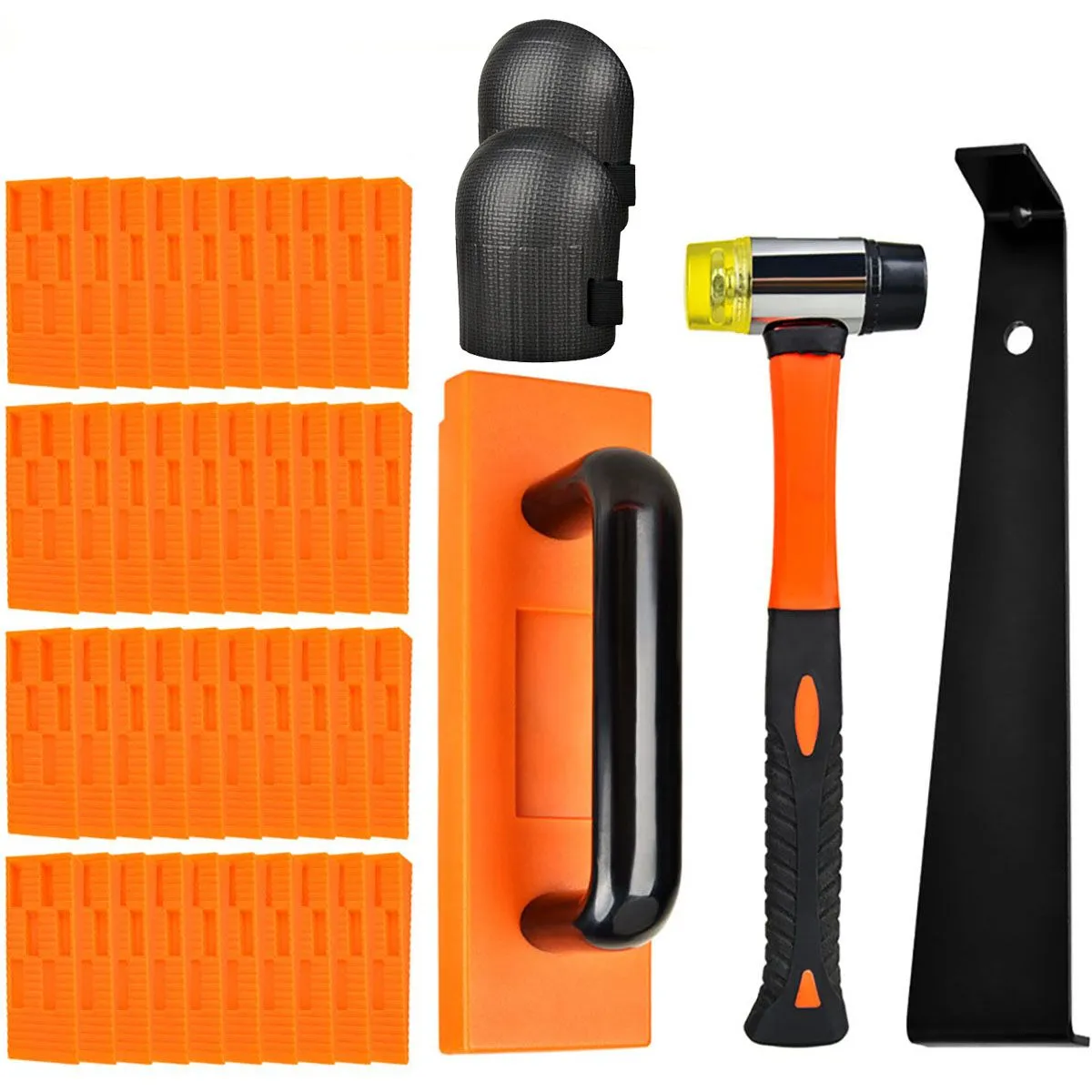 45 PCS Household Wood Flooring Installation Tool Kit Pull Bar With Knee Pad