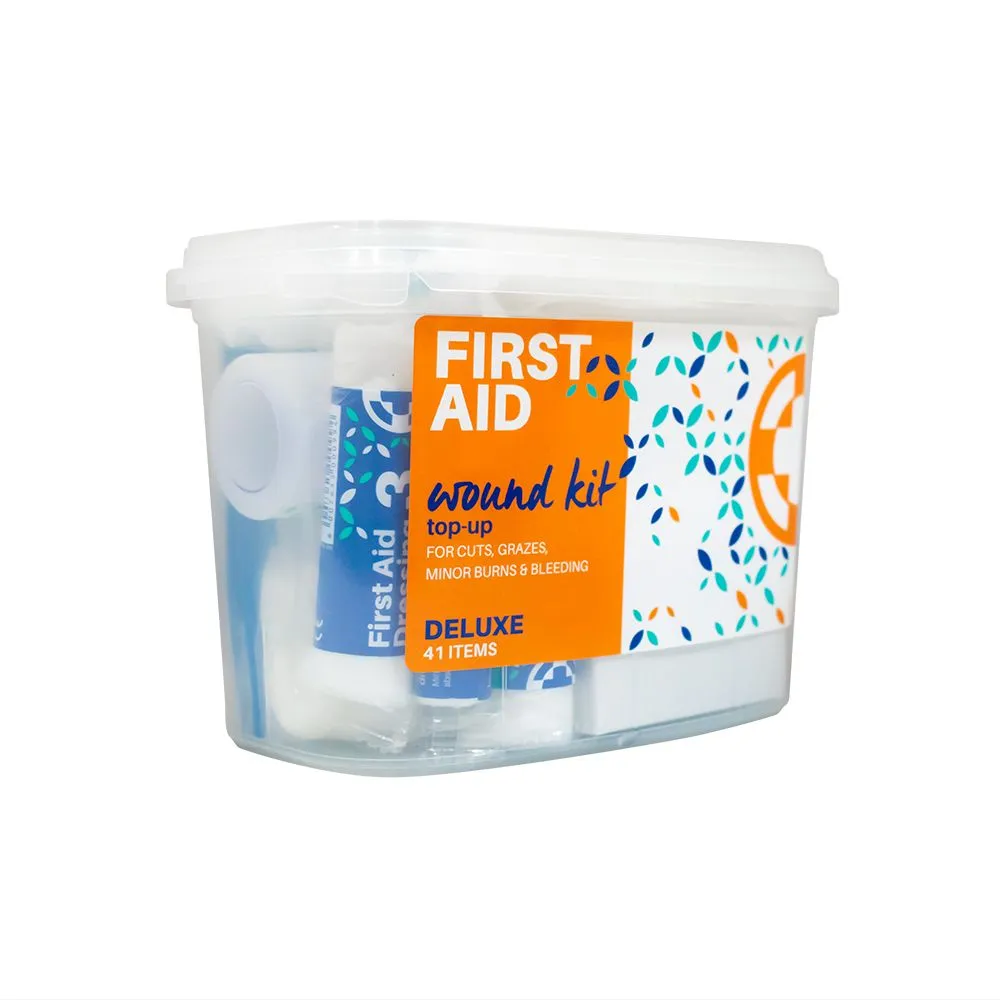 First Aid Wound Top-Up Deluxe Kit 41 Items