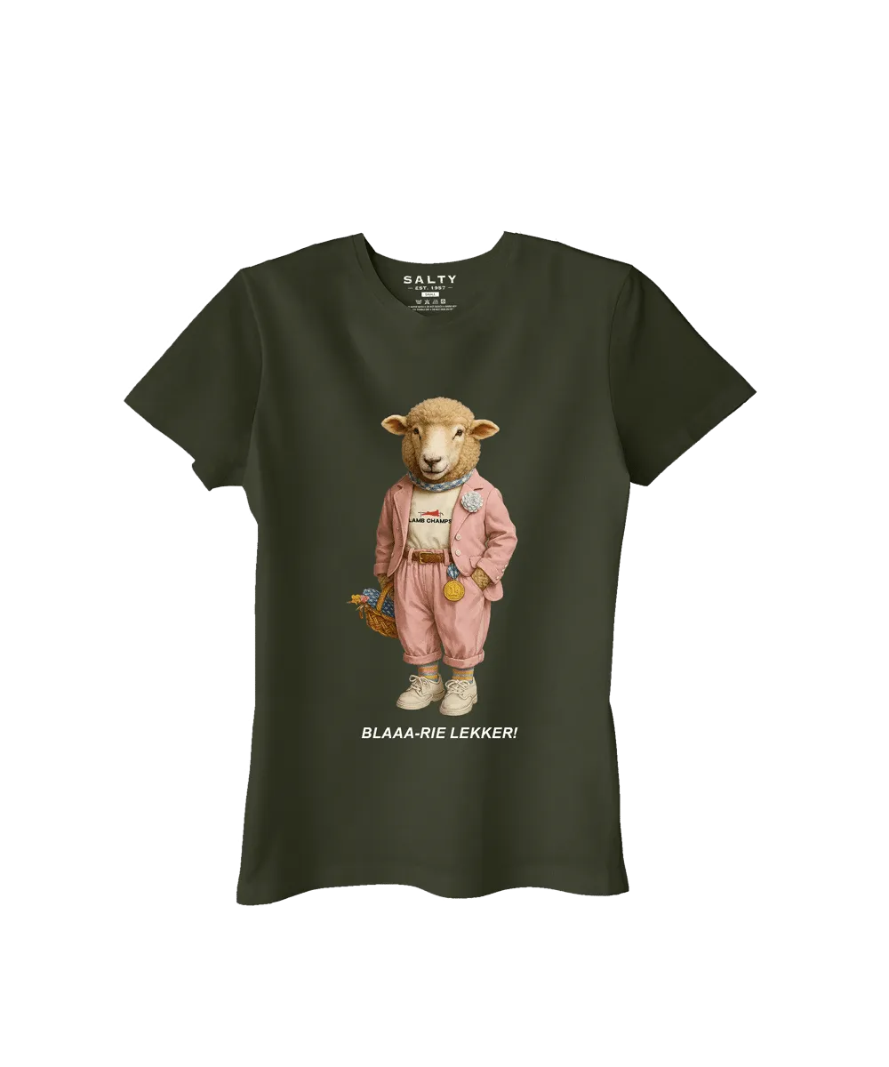 Salty - Lamb Champs - Women's T-Shirt - Fatigue