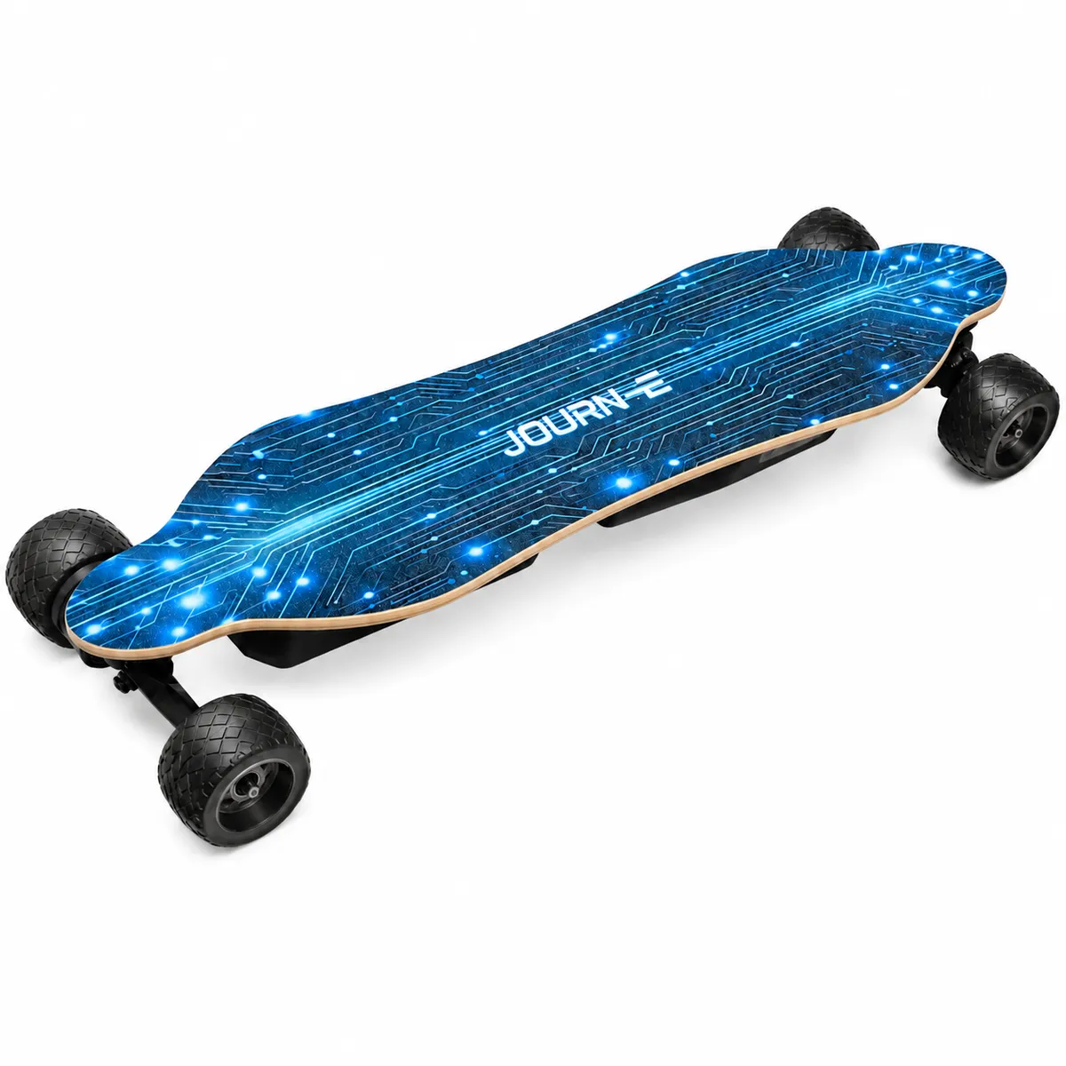 Journ-E Phantom Electric Skateboard - Dual Drive Longboard with Remote