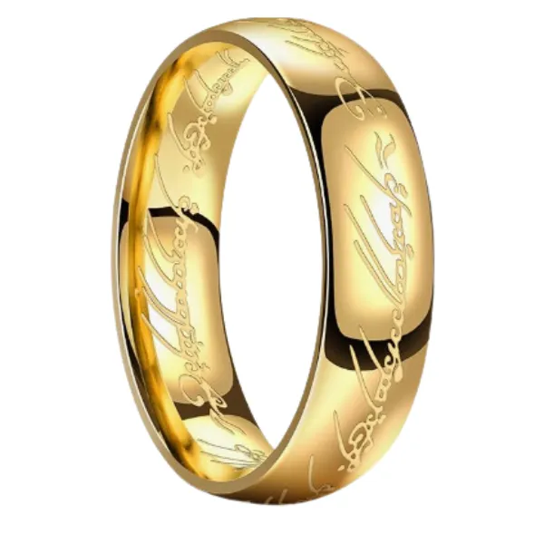 Lord of The Rings Engraved Ring The One Ring to Rule Them All