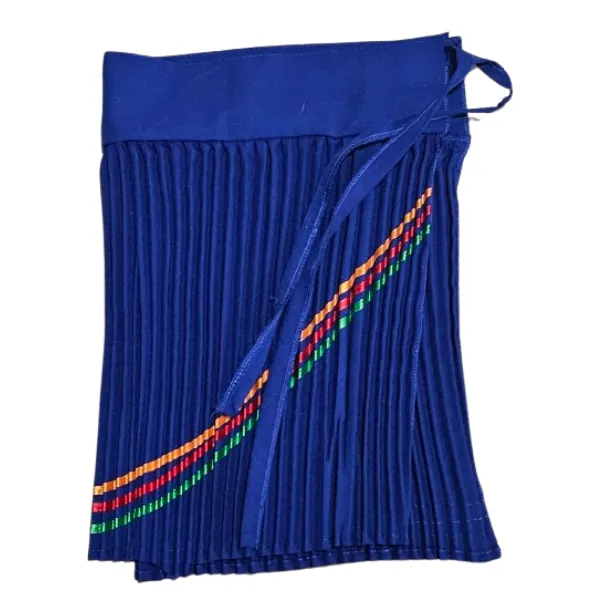 Kids Traditional South African Zulu Pleated Skirt 1- 3 Years - Blue