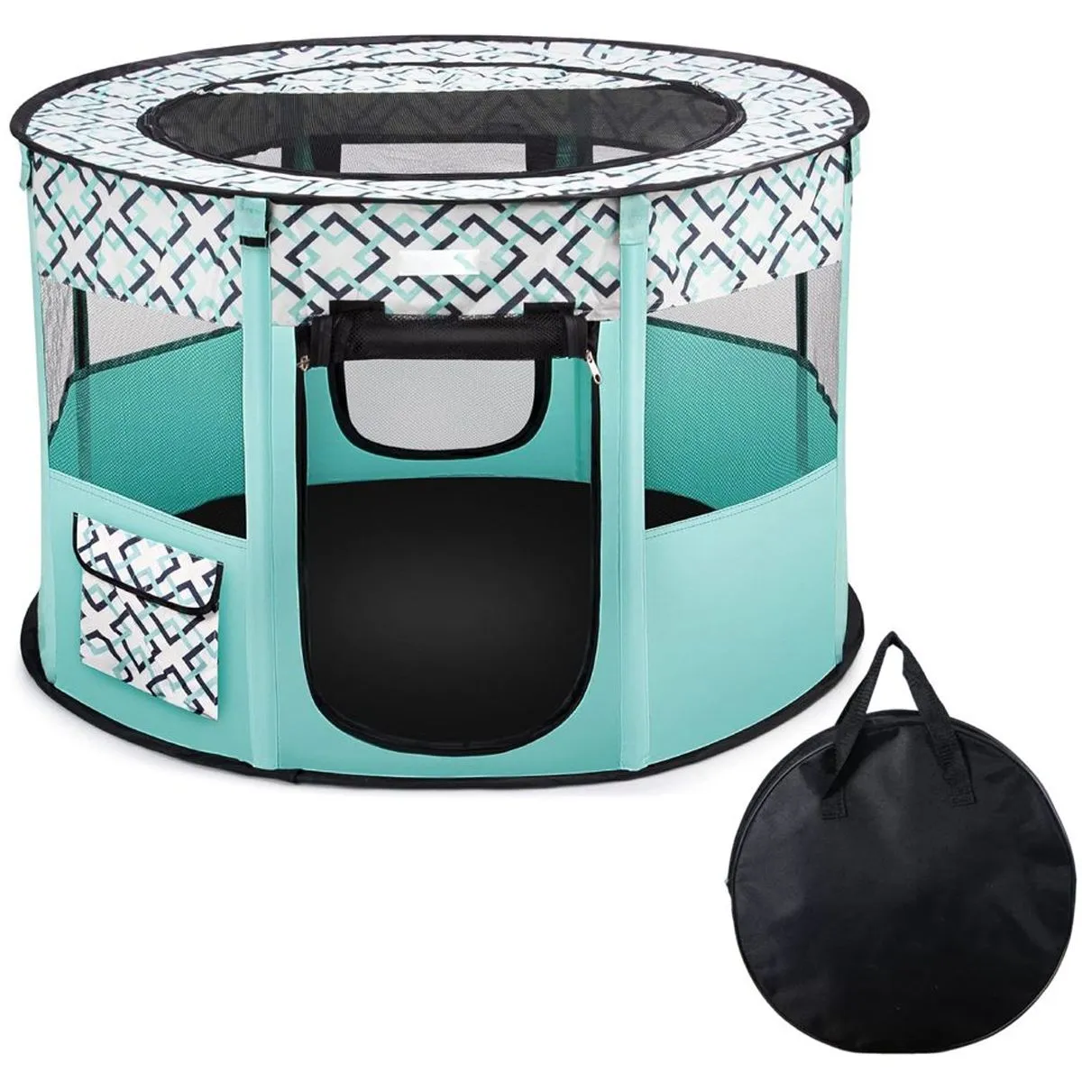 Dog Playpen for Pets Cats Foldable Pop Up Kennel Tent Indoor Outdoor Use