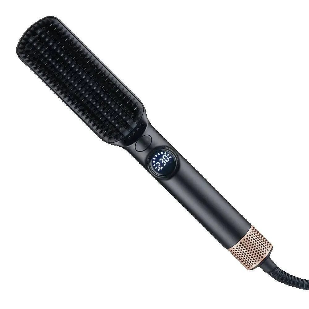 Cross-Border Hair Dryer Multi-Functional Straight Iron Hot and Cold Air - Black American Standard