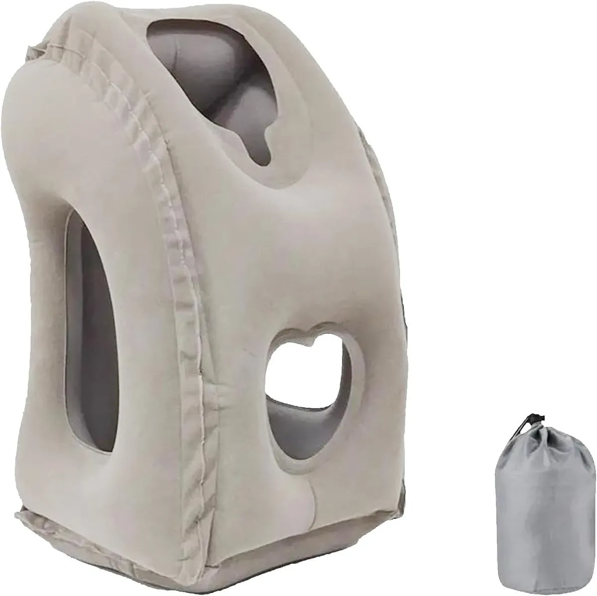 Inflatable Travel Pillow Neck Support Pillow for Long Flights