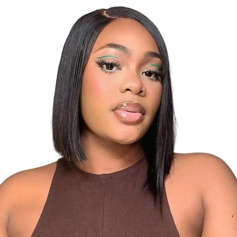 VSP 12Inch Bone Straight Bob Wig 13x4 Closure Glueless Ready To Wear Wigs