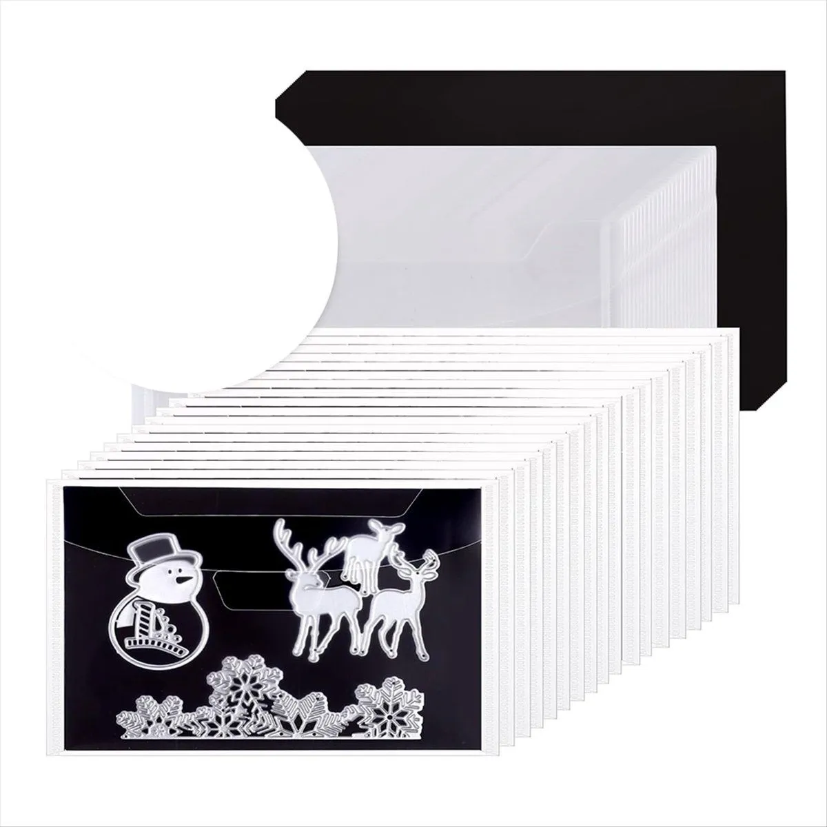 20Pcs Magnetic Bags and Paper Stamp and Die Storage Master